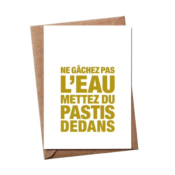 Bulma Carte postale - Ne gâchez pas l'eau