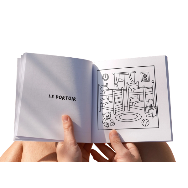 Livre de coloriage – pièces de vie
