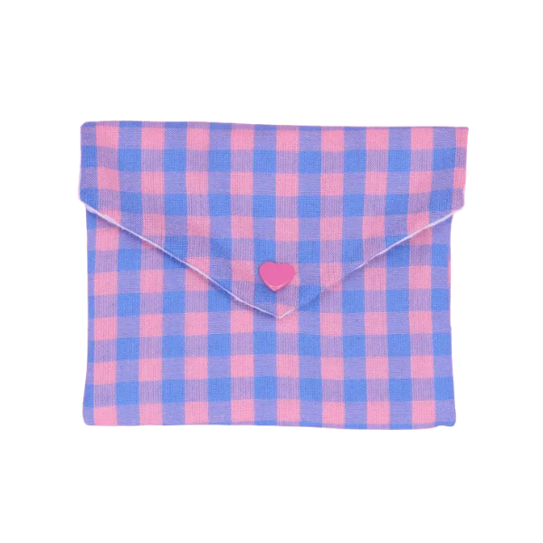 Machatatelier - Pochette à savon - Vichy Violet