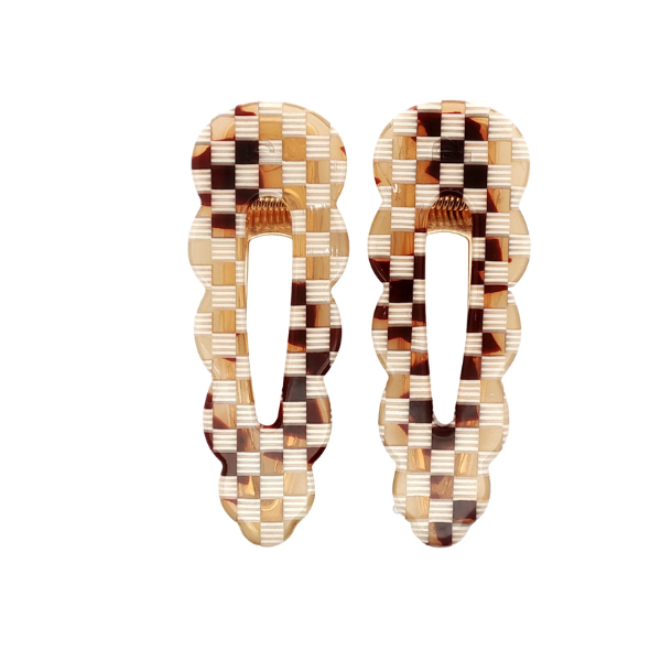Peignee Paris - Barrettes Signature - Damier