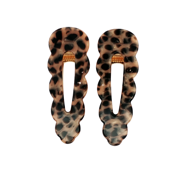Peignee Paris - Barrettes Signature - Léopard