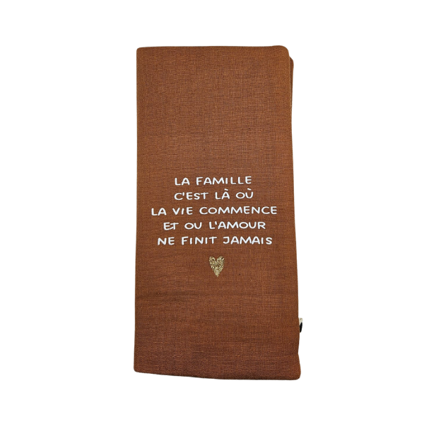 Atelier wagram - Protège livret de famille - La famille c'est le cœur de la vie