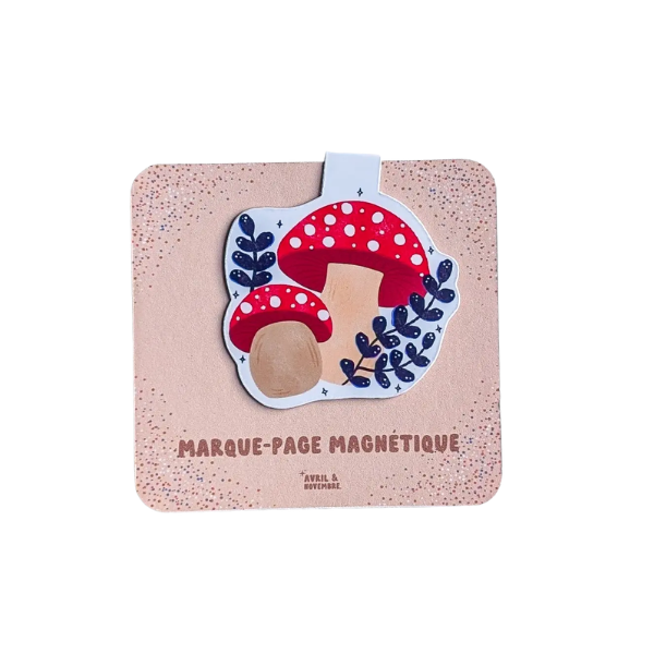 Marque-pages magnétiques - Champignons