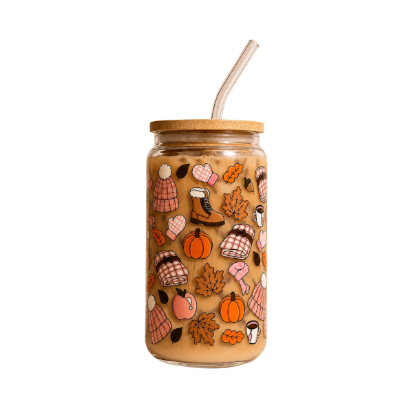 Gobelet en verre à motifs – 500 ml