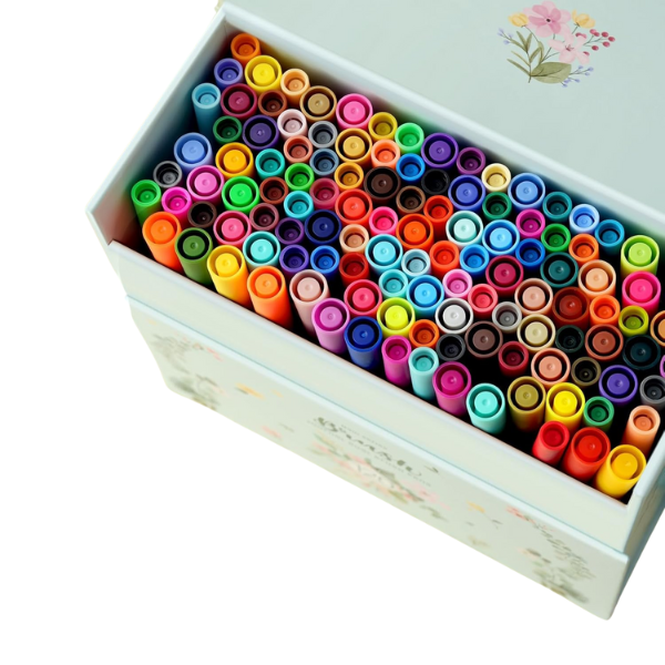 Coffret de 120 feutres créatifs double pointe Ohuhu – Encre à base d’eau