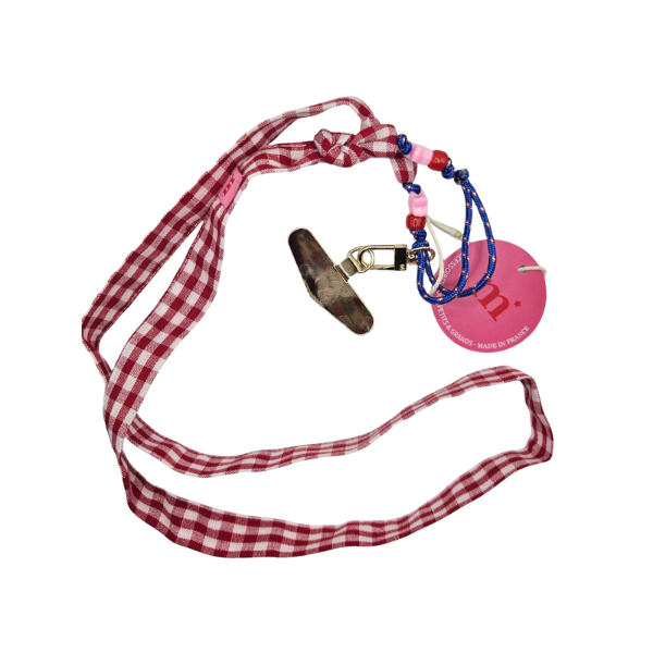 Cordon de téléphone - César Vichy Rouge