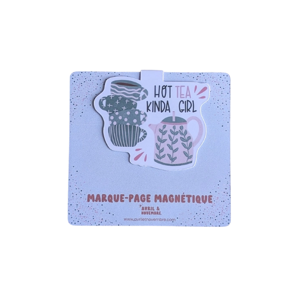 Marque-pages magnétiques - Hot tea Kinda Girl