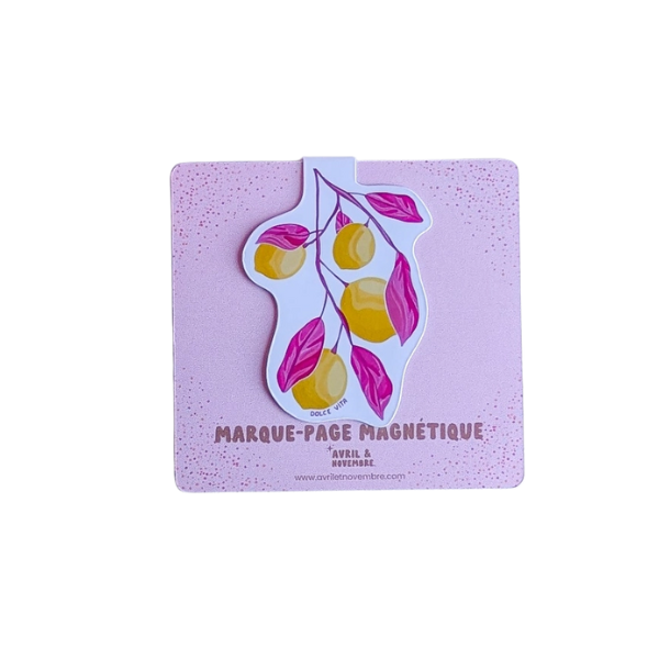 Marque-pages magnétiques - Citrons & Dolce vita