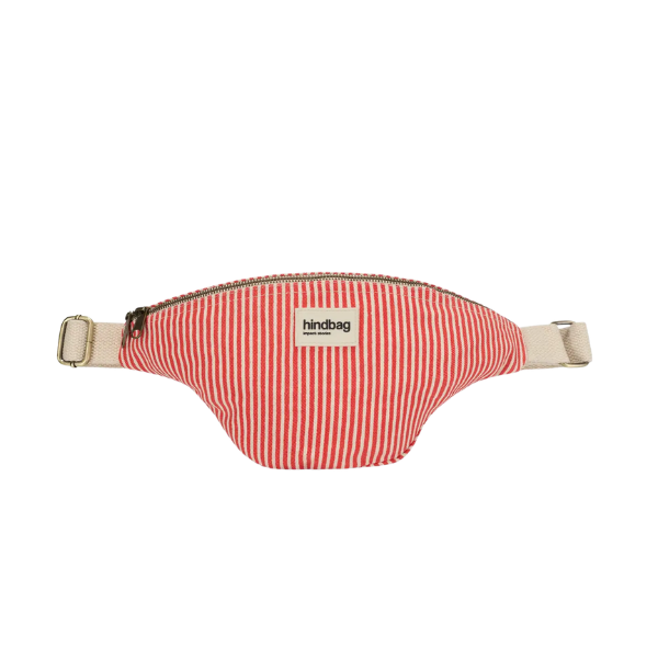 Hindbag - Sac Banane Rayures rouge