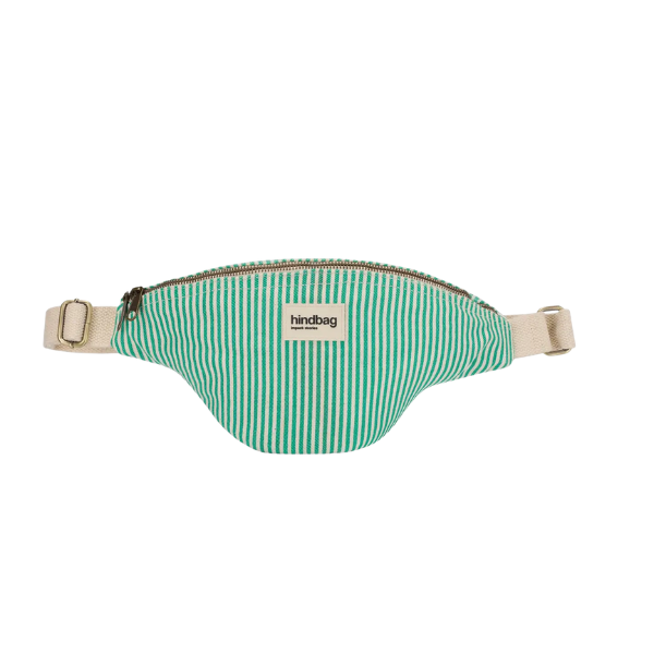 Hindbag - Sac Banane Rayures vert
