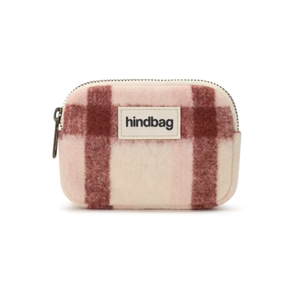 Hindbag - Porte-monnaie tartan rose