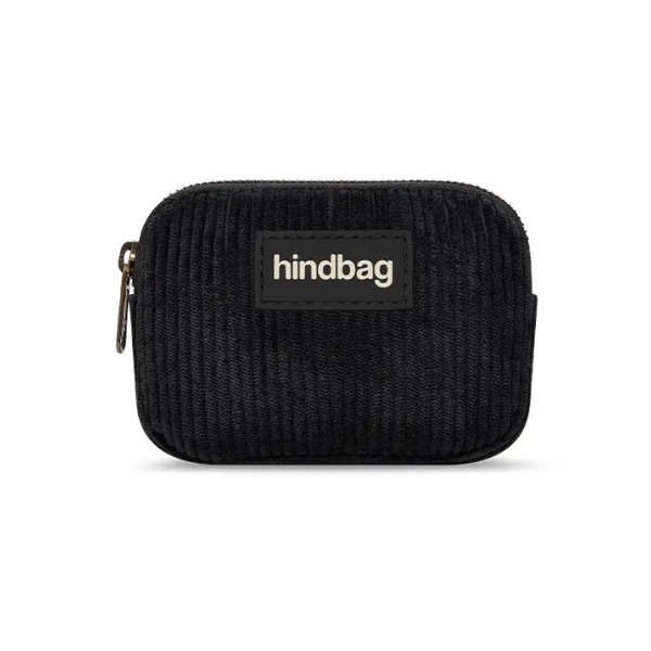 Hindbag - Porte-monnaie velours noir