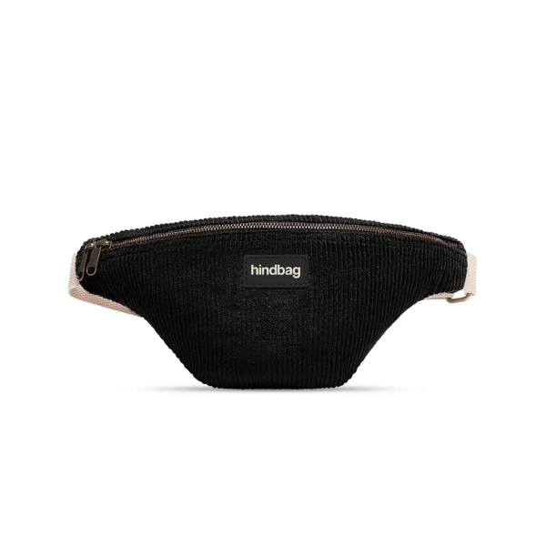 Hindbag - Sac banane velour noir