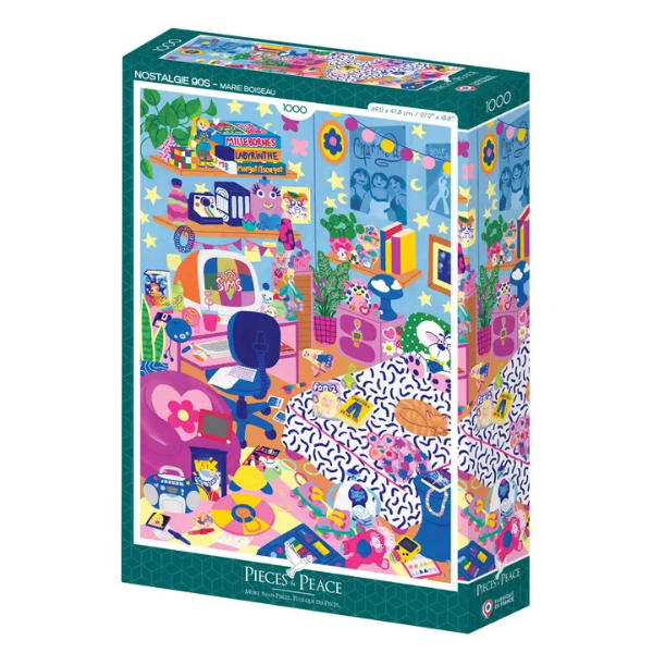 Puzzle Pieces&Peace 1000 Pièces - Nostalgie 90s