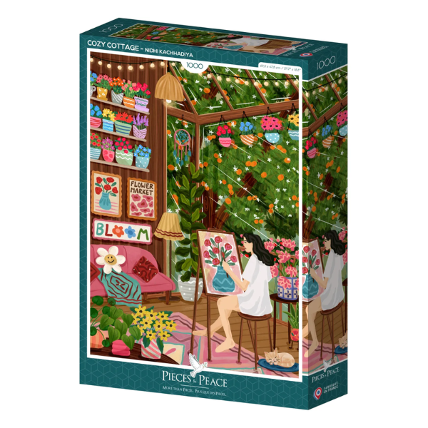 Puzzle Pieces&Peace 1000 Pièces - Cottage Confortable