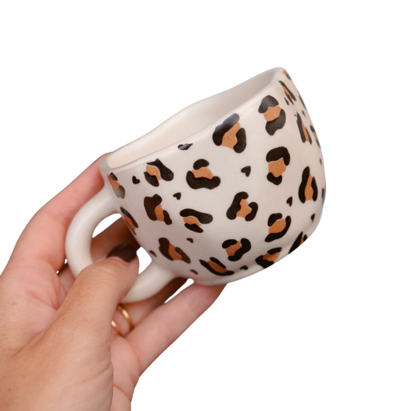 Mon petit Léon - Tasse à café Léopard Cœur