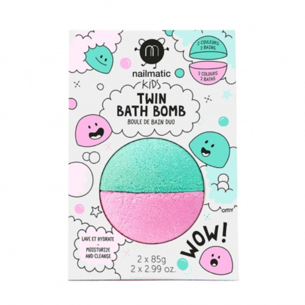 Nailmatics - Boule de bain - Duo Rose + Lagon