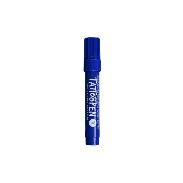Nailmatic - Feutre de tatouage temporaire Tattoopen - Bleu foncé
