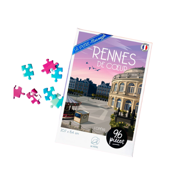 La loutre - Mini-Puzzle Rennes - 96 pièces