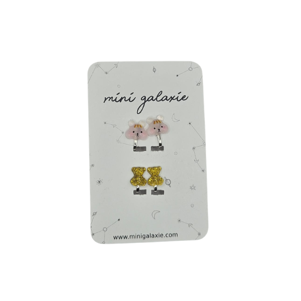 Boucles d'oreilles Clips - Ourson