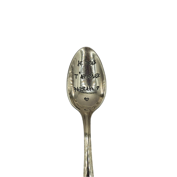 Cuillère gravée - Je peux t'appeler parrain ?