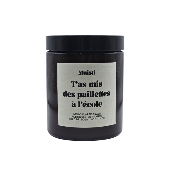 Muisti - Bougie parfumée - T'as mis des paillettes à l'école