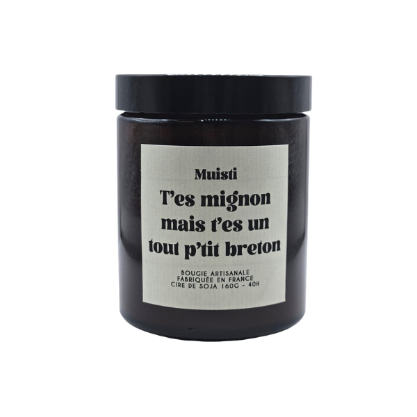 Muisti - Bougie parfumée - T'es mignon mais t'es un tout p'tit breton