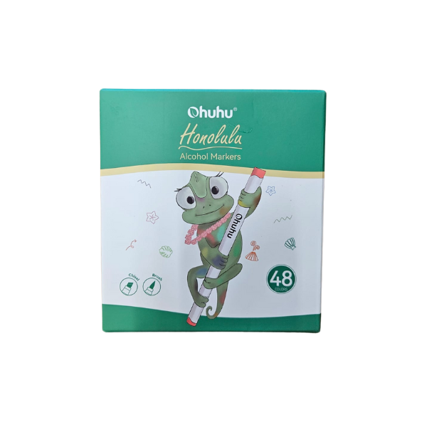 Coffret de 48 marqueurs artistiques Ohuhu Honolulu – Double pointe alcool