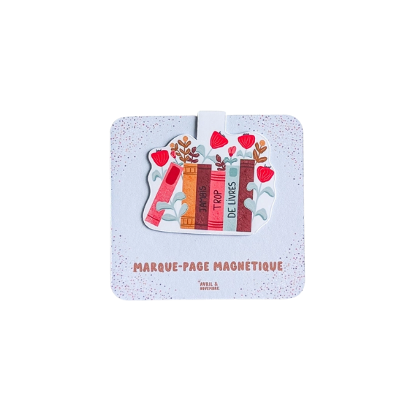 Marque-pages magnétiques - Jamais trop de livres