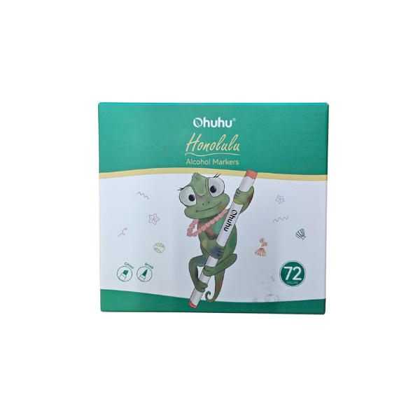 Coffret de 72 marqueurs artistiques Ohuhu Honolulu – Double pointe alcool