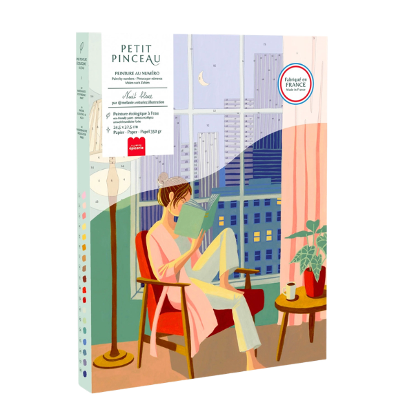 Peinture à Numéro Petit Pinceau - Nuit Bleue