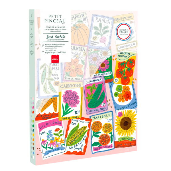 Peinture à Numéro Petit Pinceau - Seed Packets