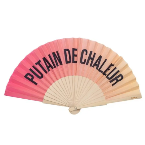 Fisura - Eventail P**** de chaleur dégradé pêche abricot