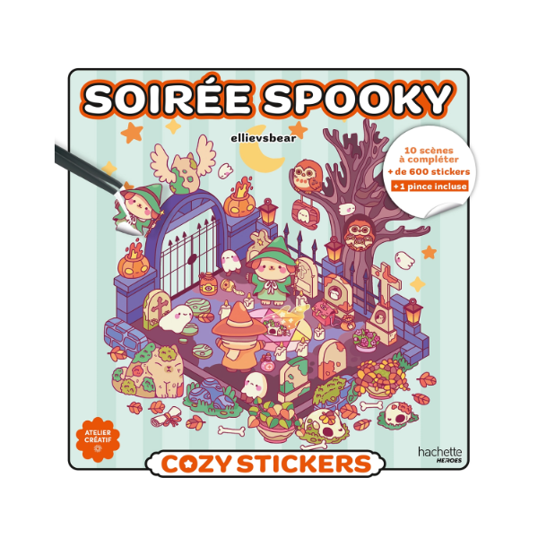 Cozy Stickers (avec pince) - Soirée Spooky