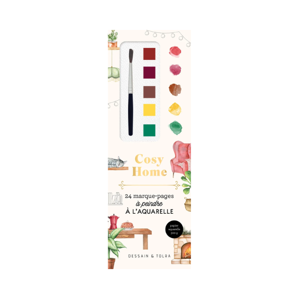 Marque-pages à peindre à l'aquarelle - Cosy Home