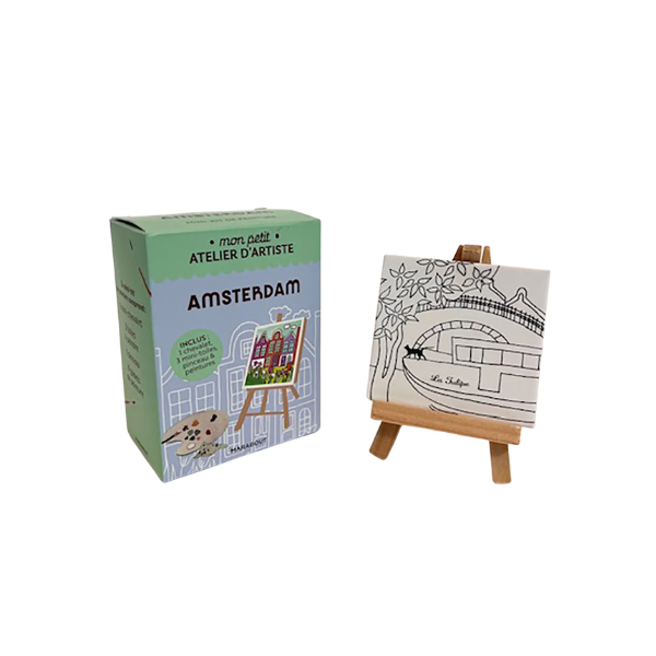 Mini kit de peinture – 3 toiles à créer - Amsterdam