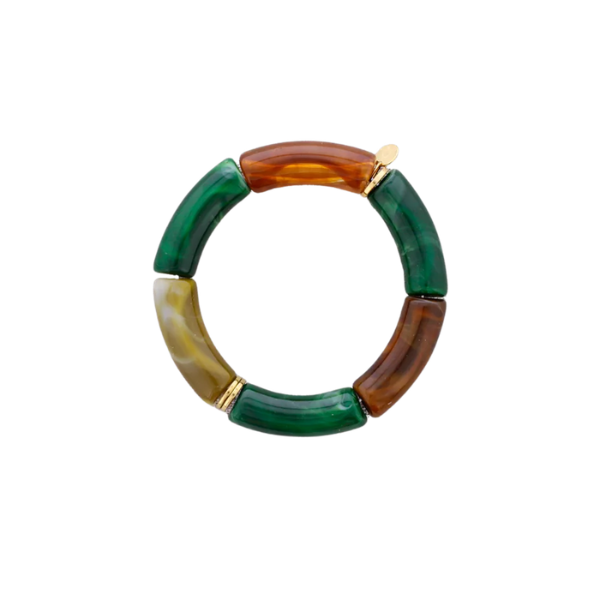 Bracelet tubes – Acier & résine