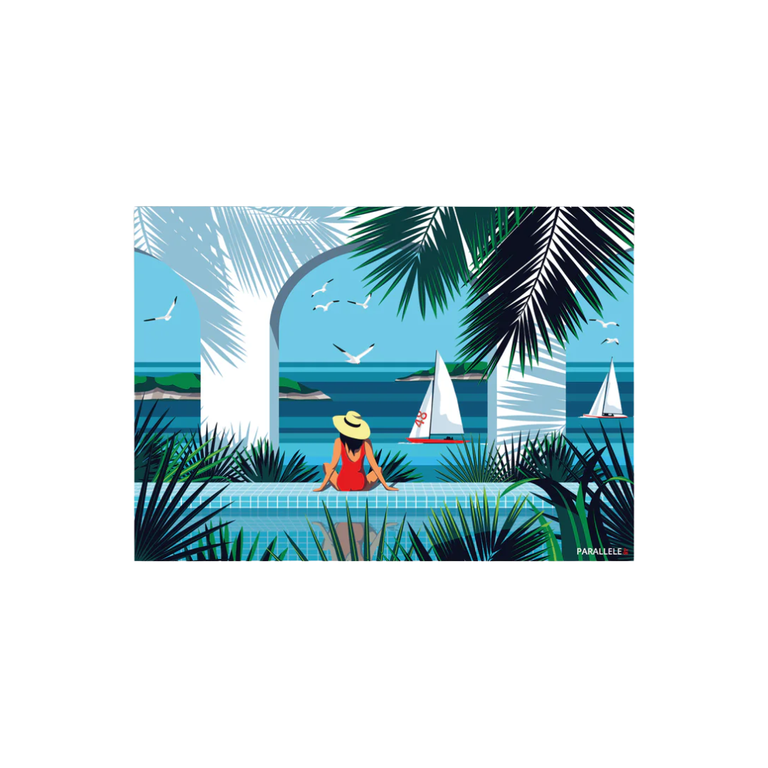 Carte Postale - "Avant la Baignade"
