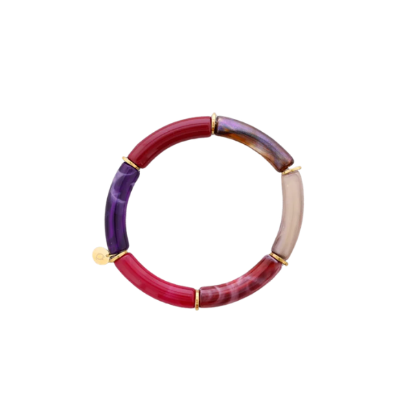 Bracelet tubes – Acier & résine