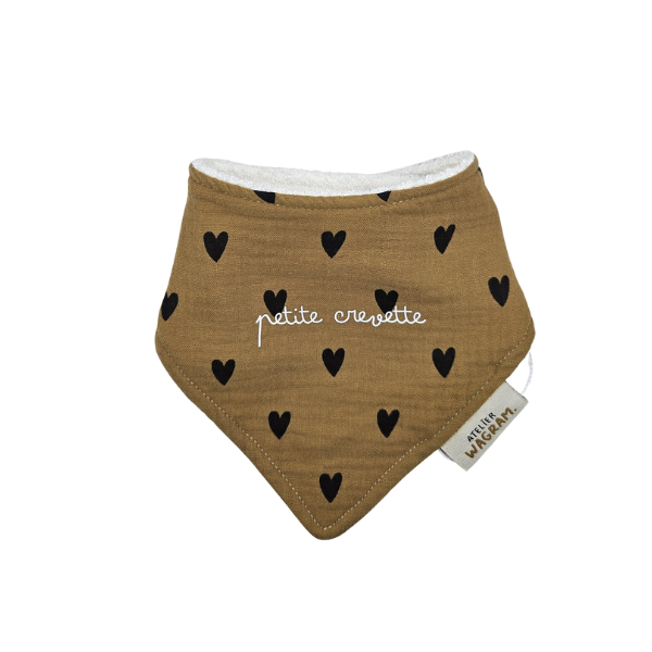 Atelier Wagram - Bavoir Bandana - Petite crevette