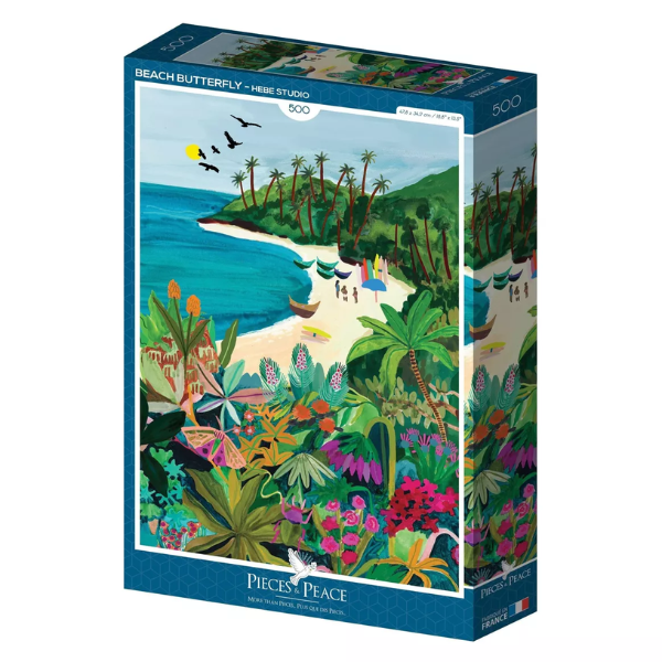 Puzzle Piece&Peace 500 pièces - Beach Butterfly