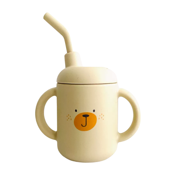 Les petits citrons - Verre à paille Beige