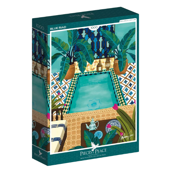 Puzzle Pieces&Peace 1000 Pièces - Blue Riad