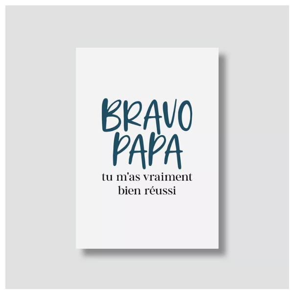 Bulma Carte Papa - Bravo Papa