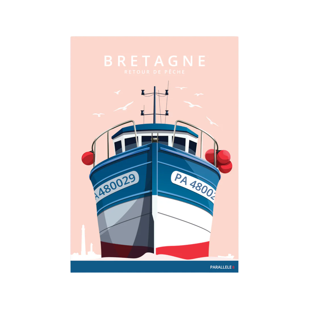 Carte Postale - Bretagne - Retour de pêche