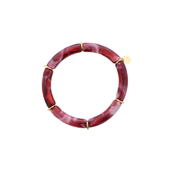 Bracelet tubes – Acier & résine