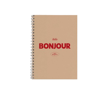 Carnet de Notes A5 - Bonjour
