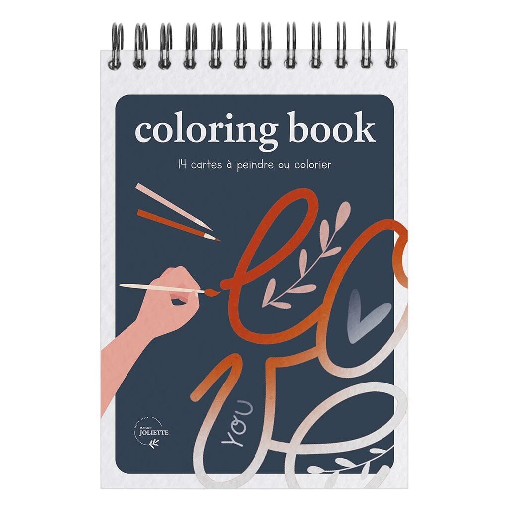 Maison Joliette - Carnet de coloriage A6 - Love
