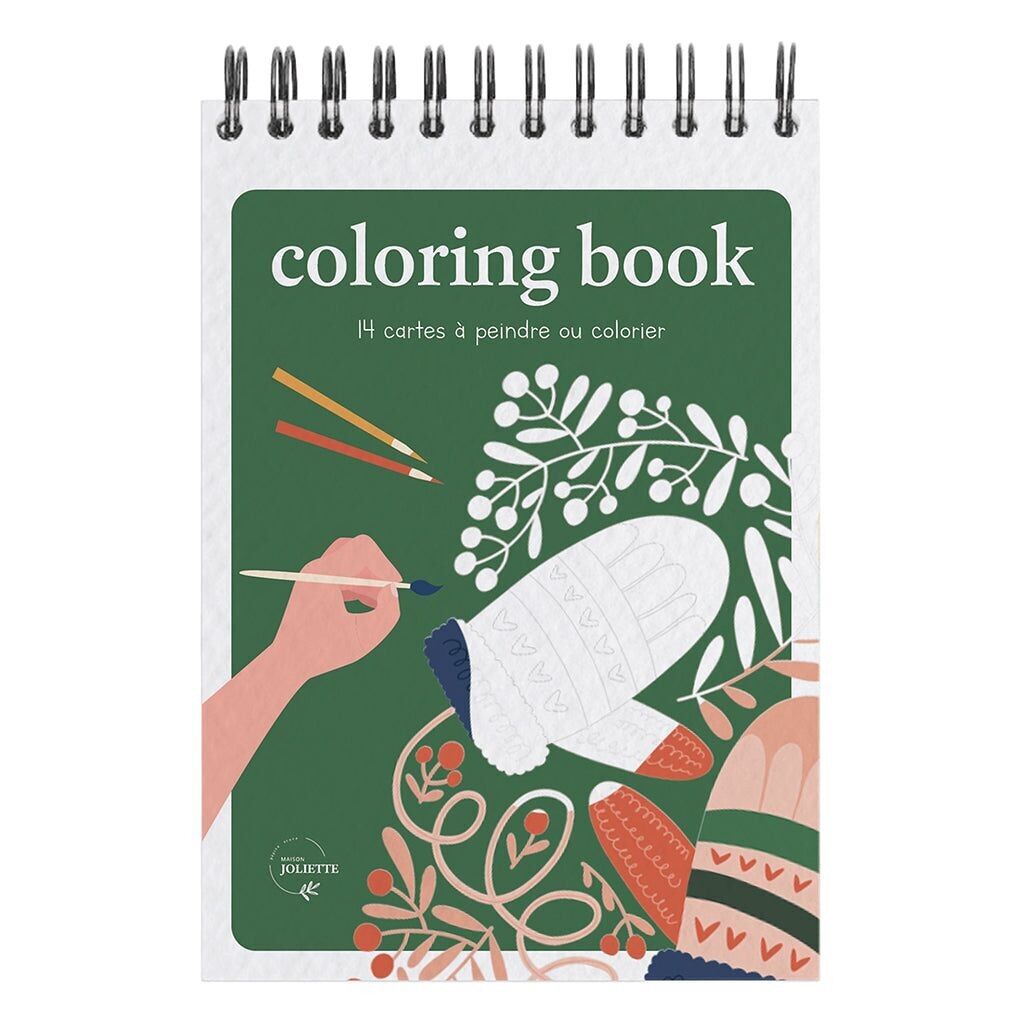 Maison Joliette - Carnet de coloriage A6 - Noël