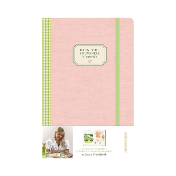 Carnet de souvenir à l'aquarelle Lauratravel book